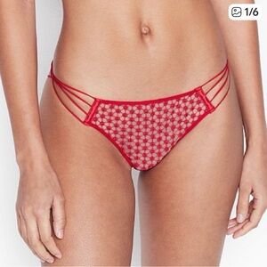 NWOT Victoria’s Secret Luxe Starburst tanga panty